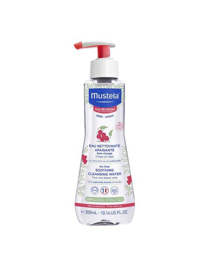 MUSTELA EAU NETTOYANTE APAISANTE SANS RINÇAGE 300 ML