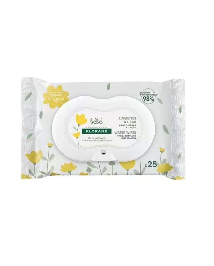 KLORANE BEBE LINGETTES NETTOYANTES DOUCES PACK DE 25