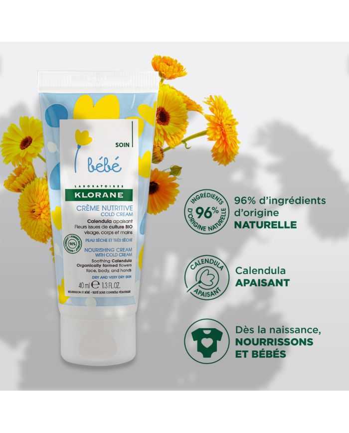 KLORANE BEBE CREME NUTRITIVE COLD CREME 40 ML