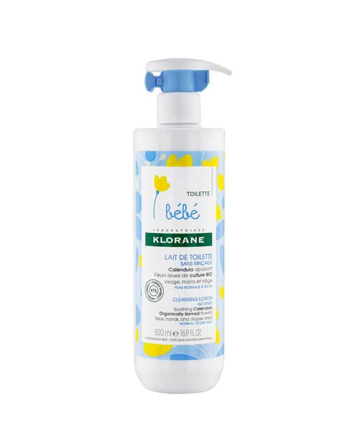 KLORANE BEBE LAIT DE TOILETTE SANS RINÇAGE AU CALENDULA 500 ML