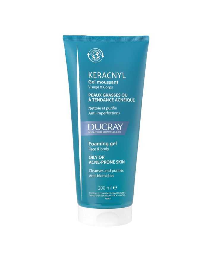 DUCRAY KERACNYL GEL MOUSSANT 200 ML