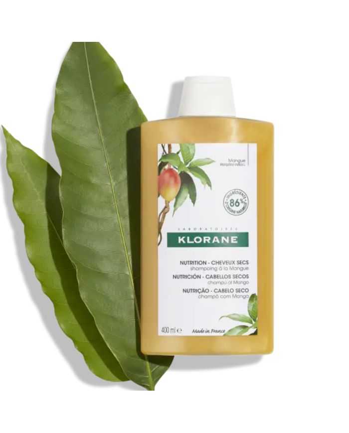 KLORANE BEURRE DE MANGUE SHAMPOOING TRAITANT NUTRITIF 400 ML