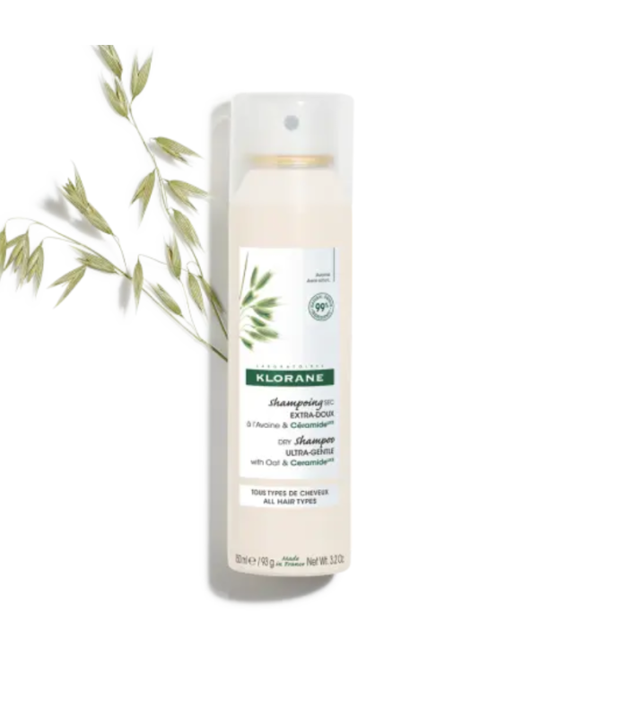 KLORANE LAIT D'AVOINE SHAMPOOING SEC EXTRA DOUX SPRAY TOUS TYPES DE CHEVEUX 150 ML