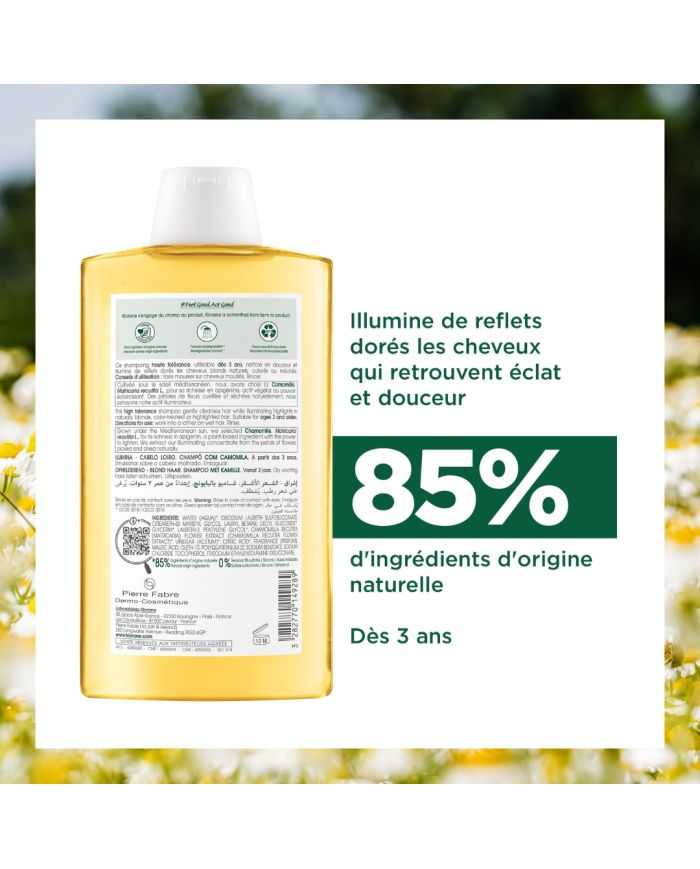 KLORANE SHAMPOOING A LA CAMOMILLE REFLETS BLONDS 200 ML