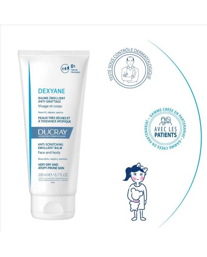 DUCRAY DEXYANE BAUME EMOLLIENT ANTI GRATTAGE 200 ML