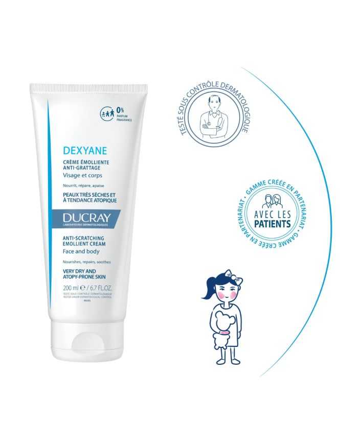 DUCRAY DEXYANE CREME EMOLLIENTE ANTI GRATTAGE 200 ML
