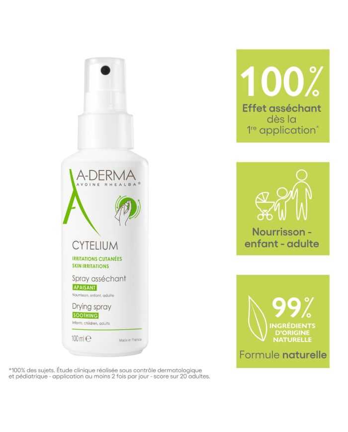 ADERMA CYTELIUM IRRITATIONS CUTANEES SPRAY ASSECHANT 100 ML