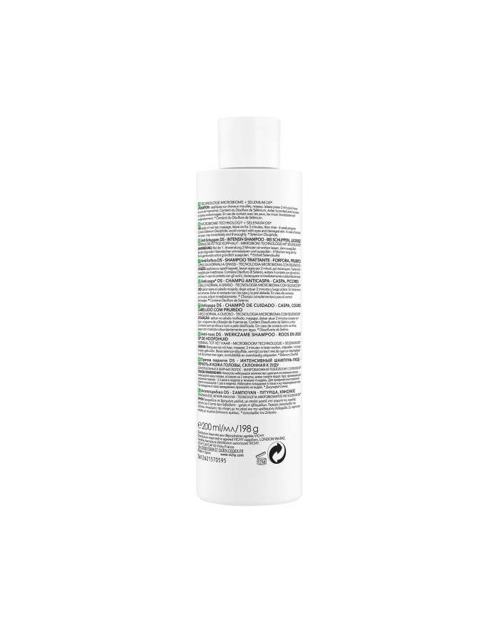 VICHY DERCOS SHAMPOOING ANTI PELLICULAIRE CHEVEUX NORMAUX A GRAS 200 ML + SHAMPOING FORMAT VOYAGE 50 ML OFFERT