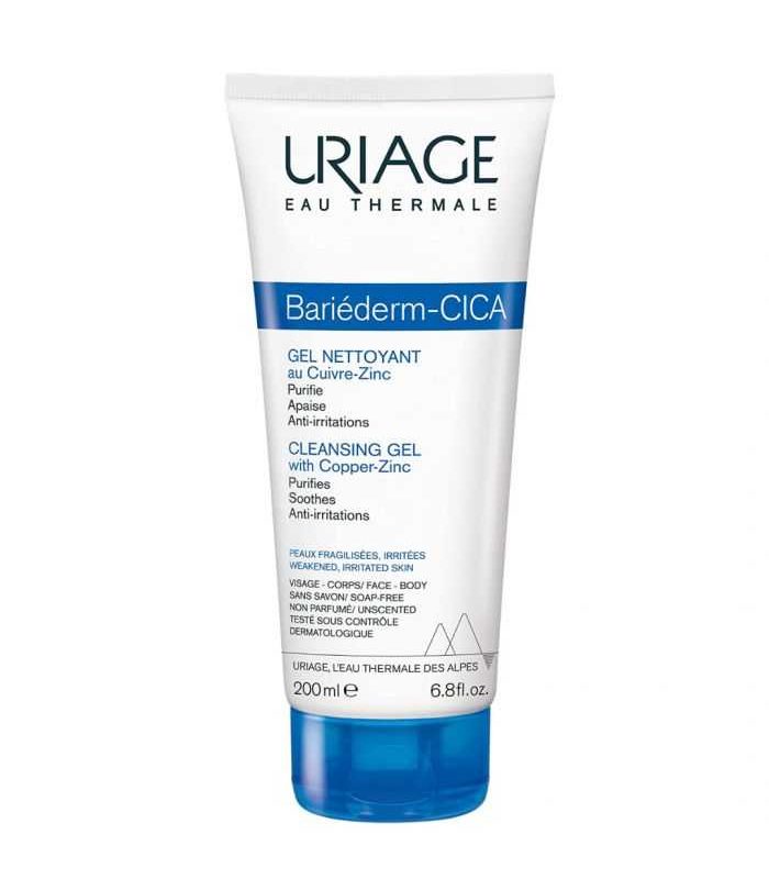 URIAGE BARIEDERM CICA GEL NETTOYANT AU CU ZN 200 ML