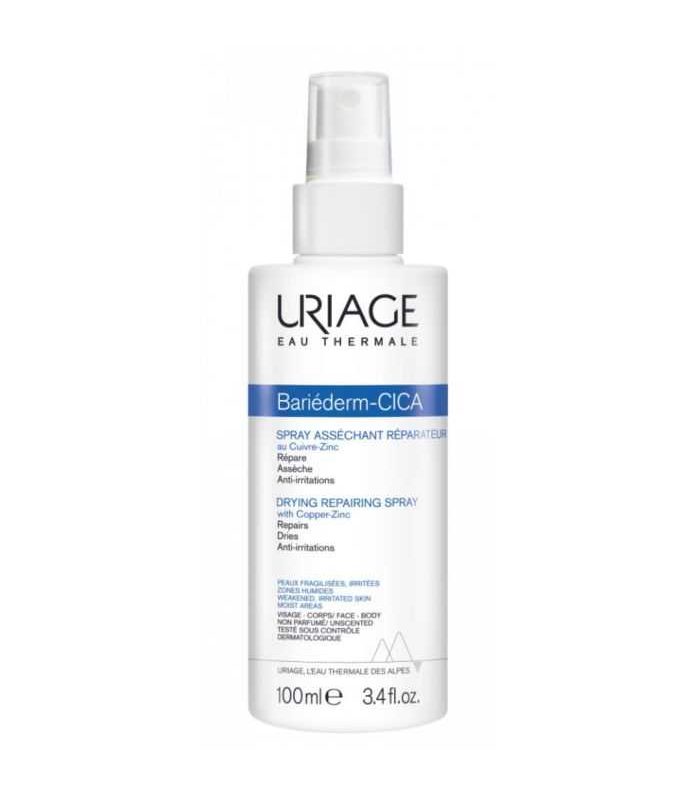 URIAGE BARIEDERM CICA SPRAY SPRAY ASSÉCHANT RÉPARATEUR AU CU-ZN 100 ML