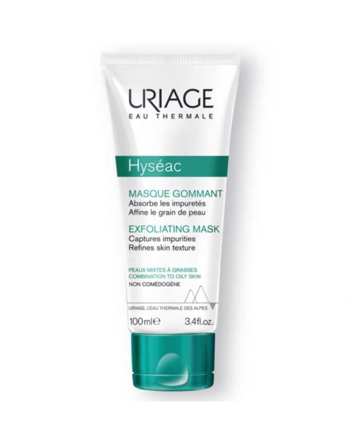 URIAGE HYSEAC MASQUE GOMMANT 100 ML ABSORBE LES IMPURETÉS LISSE LE GRAIN DE LA PEAU