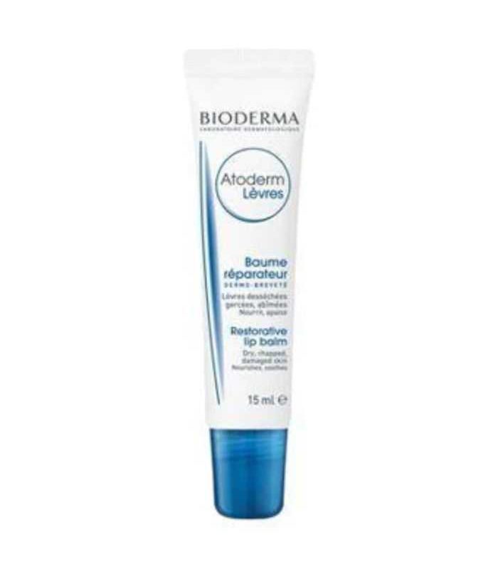 BIODERMA ATODERM BAUME LEVRES 15 ML NOURRIT ET APAISE LES LEVRES GERCEES