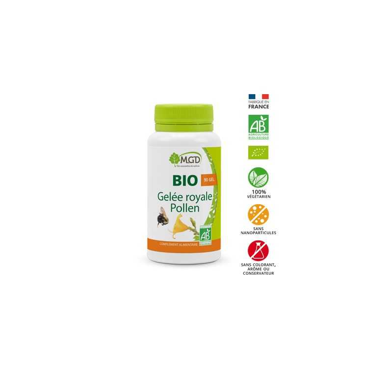 MGD NATURE BIO GELÉE ROYALE POLLEN 90 GÉLULES