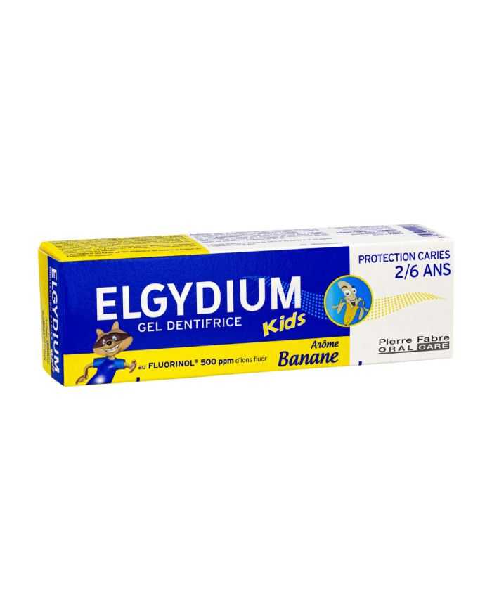 ELGYDIUM DENTIFRICE KIDS BANANE 2- 6 ANS 50 ML